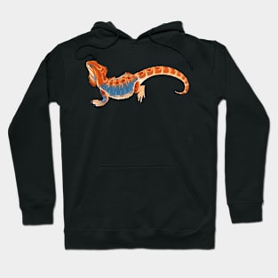 Blue Bar Red Bearded Dragon Hoodie